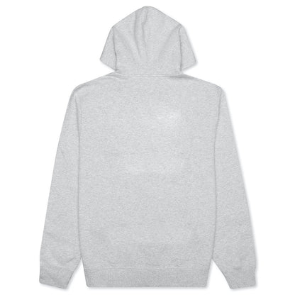 Stock Logo Applique Hoodie - Ash Heather