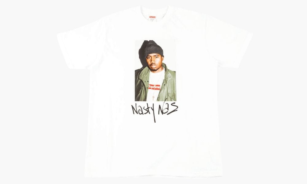 SUPREME NASTY NAS WHITE TEE