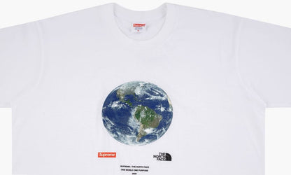 SUPREME TNF ONE WORLD TEE WHITE