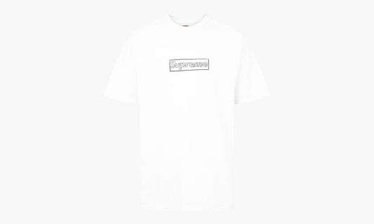 SUPREME KAWS CHALK LOGO BOX LOGO TEE WHITE