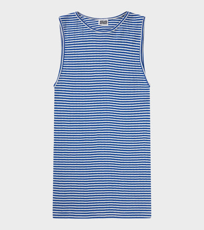 101 Tank Top Cobalt Blue/Ecru