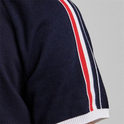 Thom Browne Navy Pique Tape T Shirt