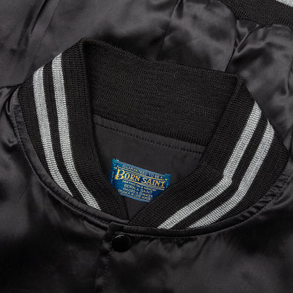 Saint Michael x Born x Raised Satin Jacket - Black/Grey