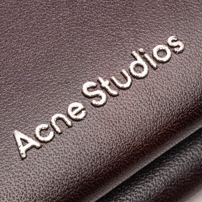 Folded Leather Wallet - Dark Brown
