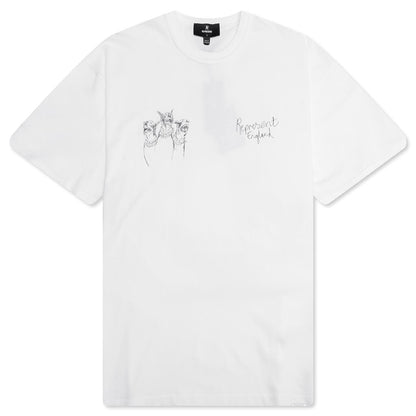 Hand Drawn Thoroughbred Dogs T-Shirt - Washed Ecru