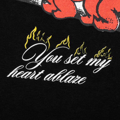 Heart Ablaze Tee - Black
