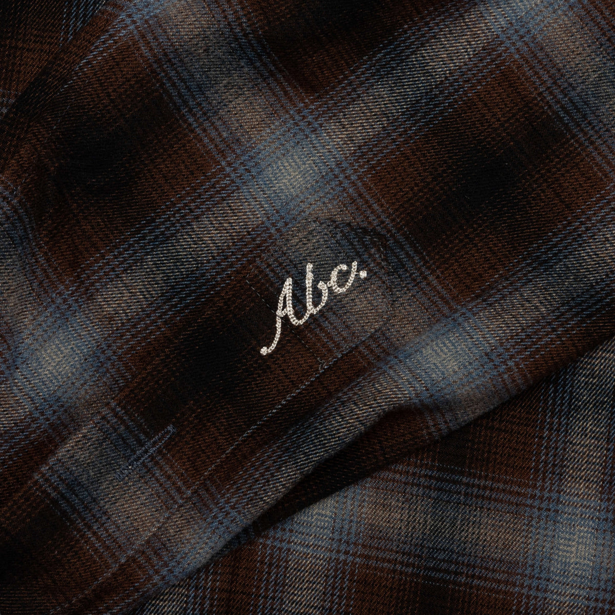 Abc. Flannel Plaid Puffer Quilted Jacket - Blue