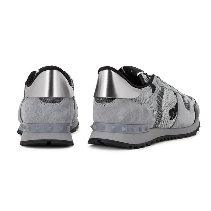 Valentino Grey & Silver Mesh Rockrunners