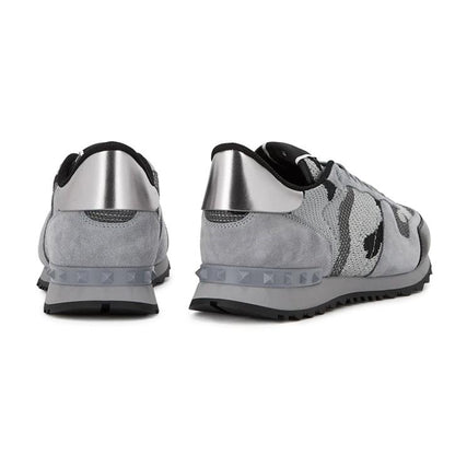 Valentino Grey & Silver Mesh Rockrunners