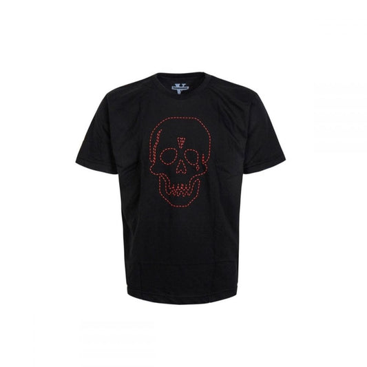 VLONE X NEIGHBORHOOD SKULL BLACK TEE RED