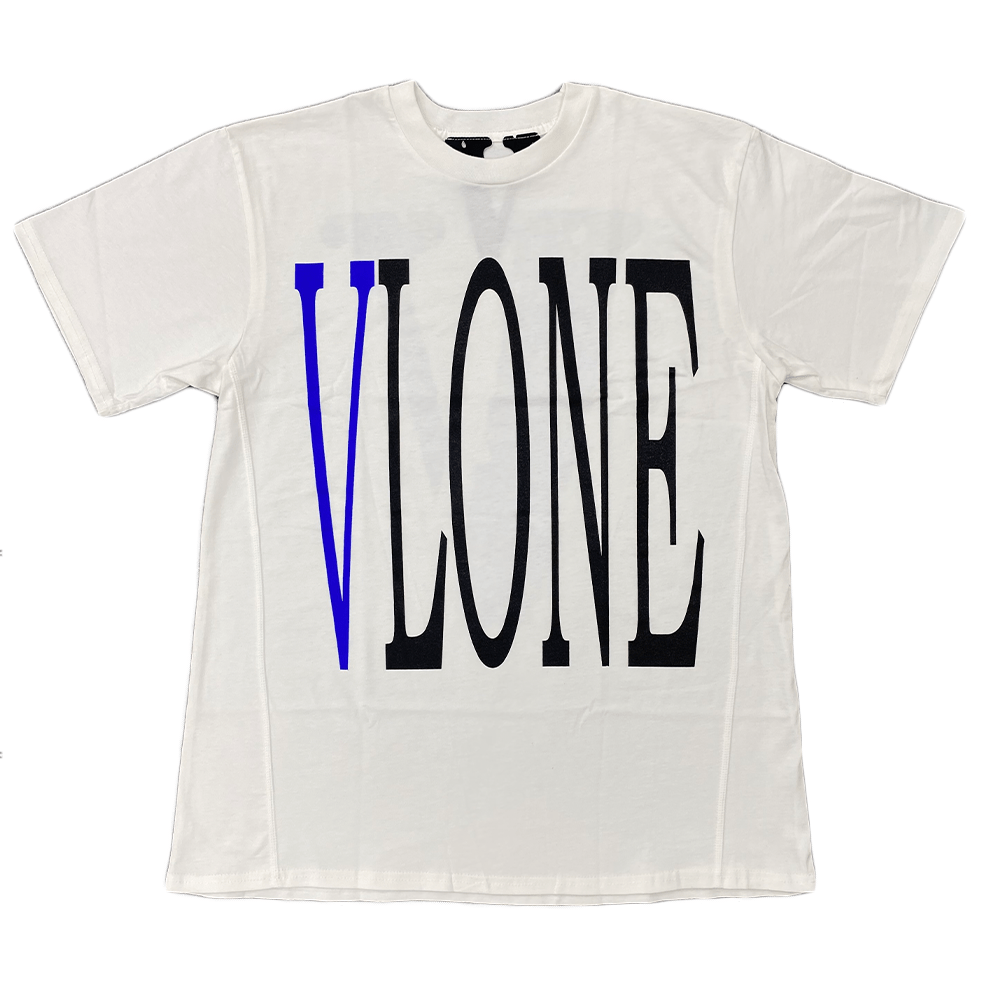 VLONE STAPLE TEE WHITE / BLUE