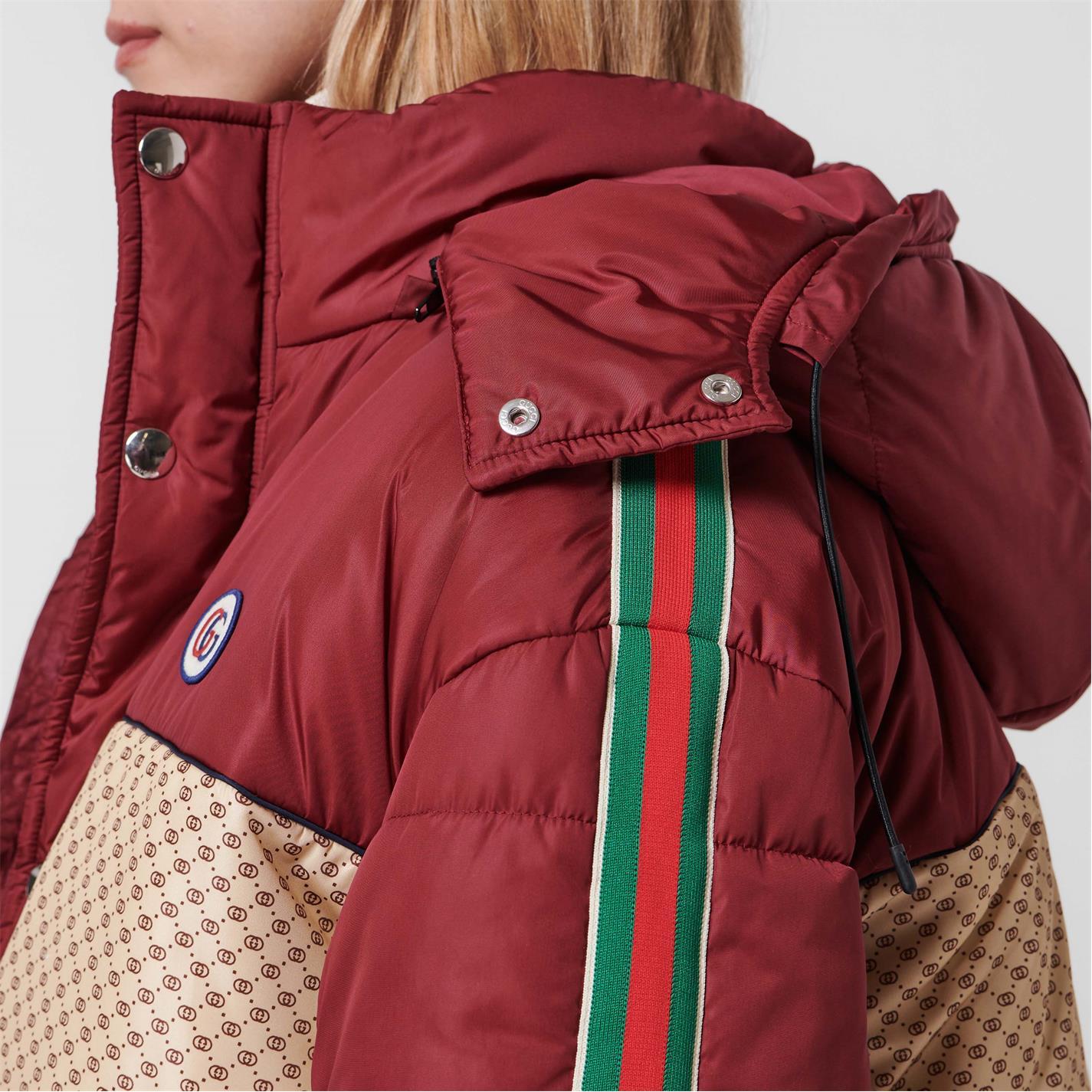 Womens Gucci GG Parachute Padded Jacket