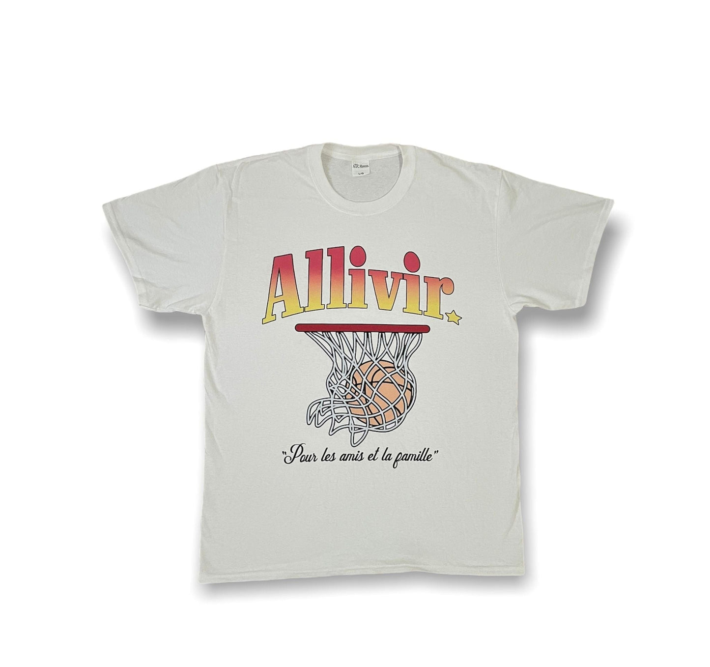ALLIVIR LEAGUE VINTAGE T-SHIRT WHITE